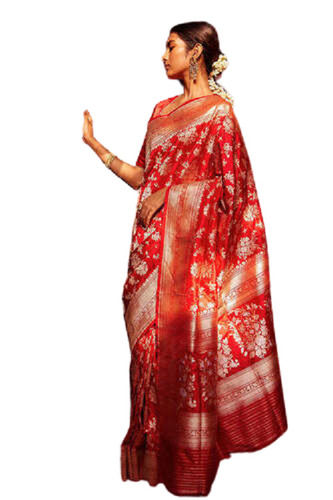 Traditional Wear Multi-Color Printed Designer Silk Sarees