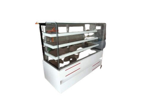 White Easy To Install Cake Display Counter