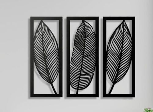 3 Leaf Decorative Wall Art Frame