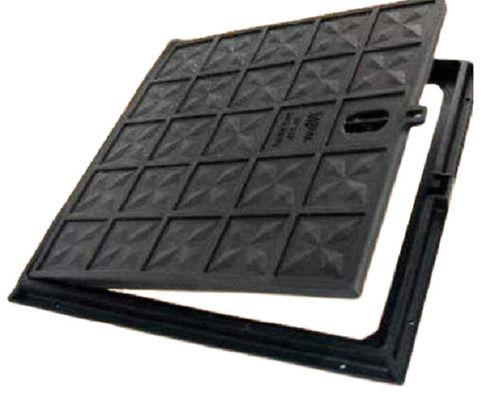 Square Shape Color Coated Heavy-Duty Cast Iron Manhole Cover For Sewer