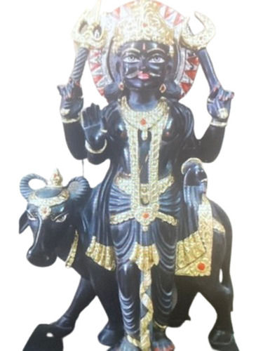 Black Marble Stone Statue