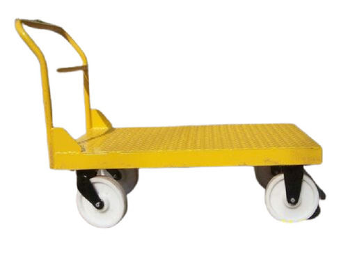 Manually Operated Portable And Moveable Platform Trolley With Four Wheels