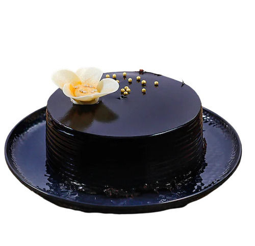 Sweet And Delicious 99.9 Percent Purity Fresh Eggless Dark Chocolate Cake
