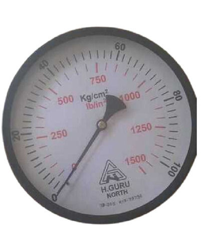 10 Inch Round 100 Percent Accuracy Analog Air Pressure Gauge For Industrial