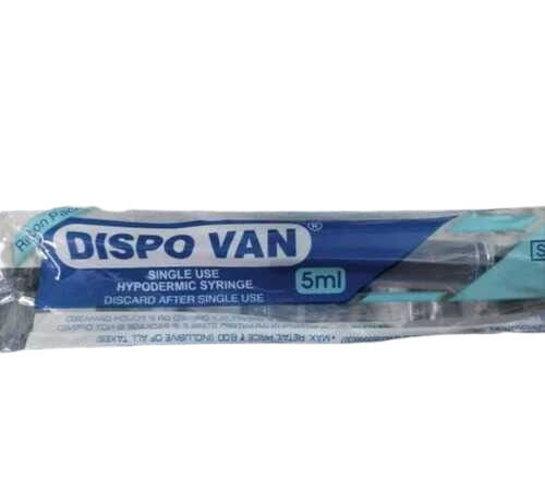 Disposable Single Use Dispovan Syringes, 5 ml