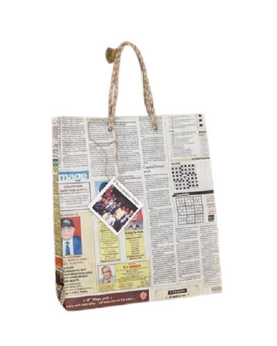 Recycle Old Newspapers To Make Your Own Bags