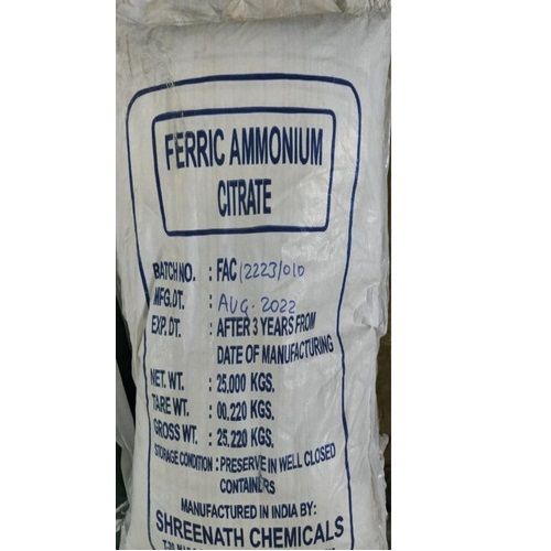 Industrial Use Ferric Ammonium Citrate