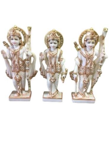 White Color Marble Ram Darbar Statue