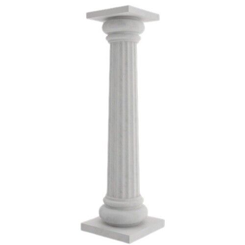 White Color Marble Carved Pillar