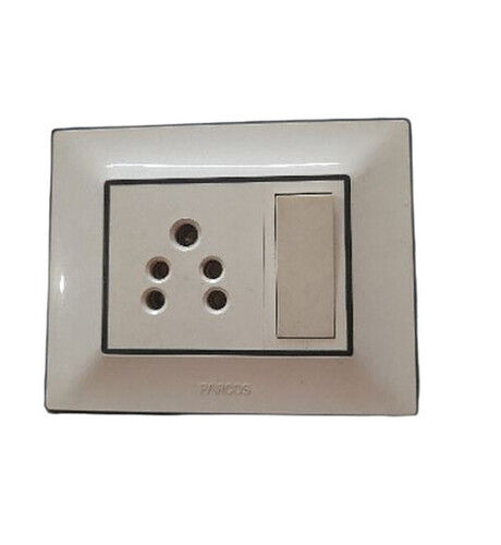 Electrical Modular Switches - Corrosion Resistant Plastic with Electric Power Supply | Ideal for Home and Hotels, Sleek White Design