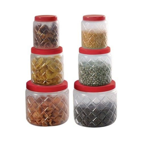 Diamond Plastic Storage Jar