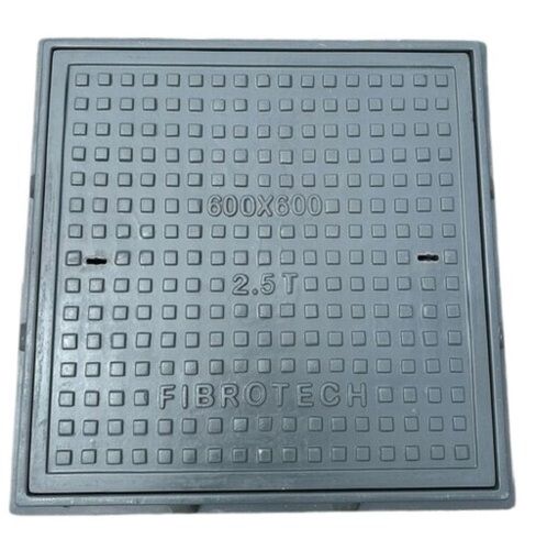 Fibrotech Frp Square Manhole Cover Base Dimension: 600X600Mm