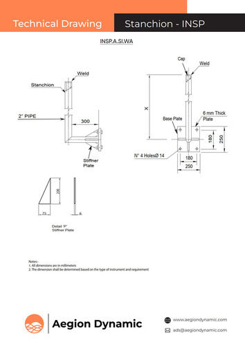 Prefabricated Instrument Support