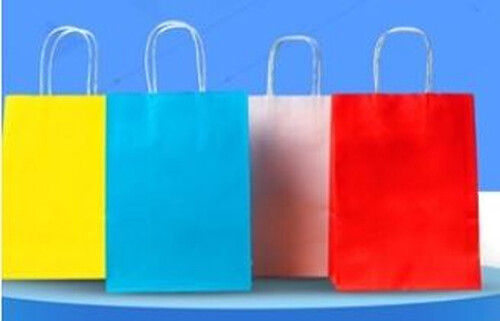 Eco Friendly Plain Paper Shopping Bags