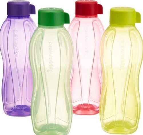 Multi Color Round Shape Transparent Water Bottle Set