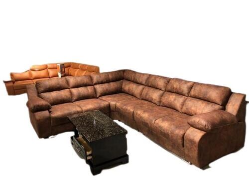 Indian Style Wood L Shape Sofa Set