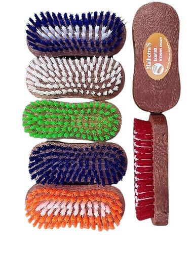 Cloth Cleaning Brush - Oval-Shape, Multicolor Bristle | Crack Resistant, Termite Resistance, New Condition