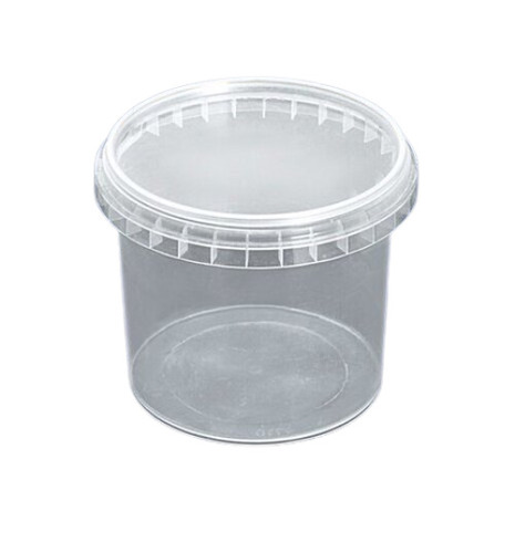 Plastic Packaging Container - 1kg & 2kg Capacity, Transparent Round Design | New Plastic Material, Customized Size