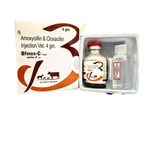 Amoxycillin And Cloxacillin Injection Veterinary 5Gm Recommended For: Pets