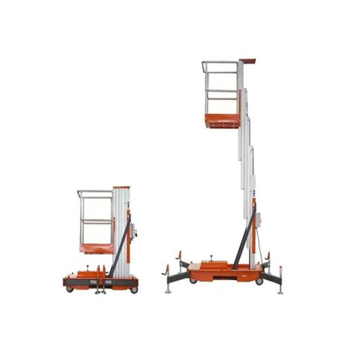 Single Mast Aluminium Aerial Platform - Color: Orange