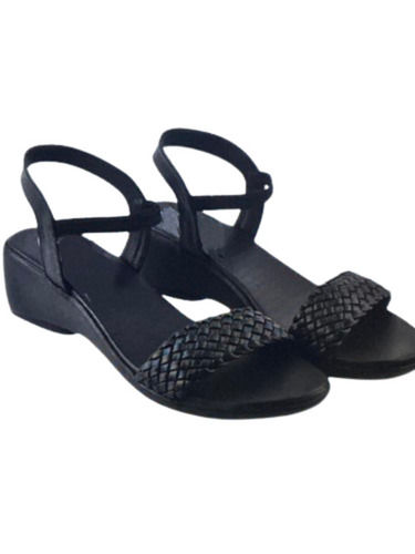 Anti Slip Ladies Black Sandals