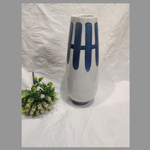 Round Hand Painted Tall Plain Flower Vase