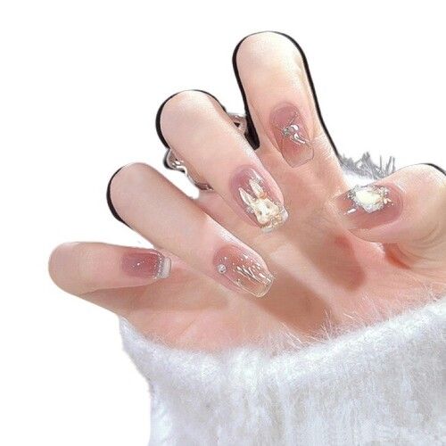 Solid French Nails