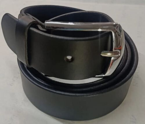 Male Black Leather Belt