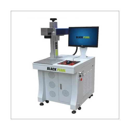 Desktop Fiber Laser Marking Machine - Color: White