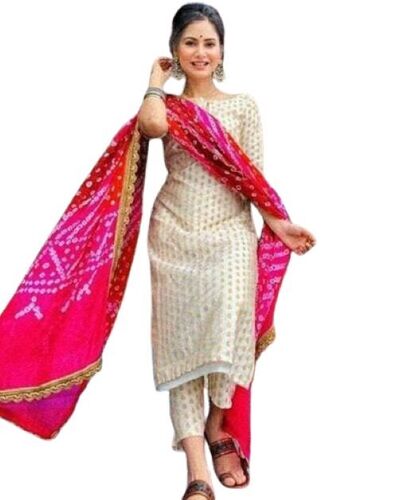 Ladies Kurti With Dupatta By Jeery Art