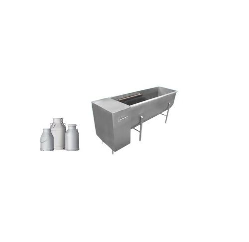 Stainless Steel Milk Can Scrubber with Capacity of 100 Liter/Day