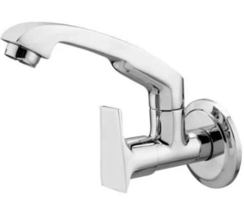 Sink Cock - Brass Material, All Sizes Available, Silver Finish | Durable and Stylish Design