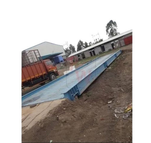 Industrial Weighbridge - 10-150 Tons Capacity | ISO Certified, Steel Material, Blue Color, 10-12 MM Thick Top Plate