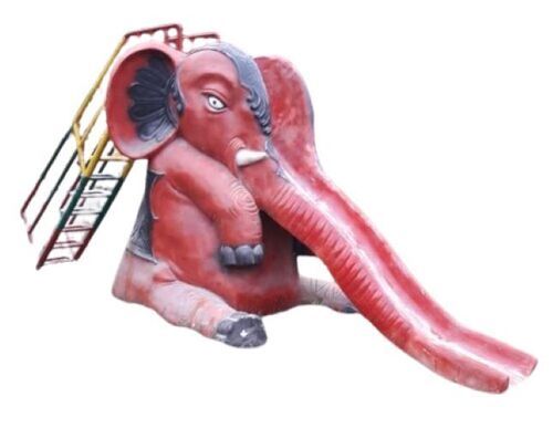 Kids Elephant Frp Playground Slide