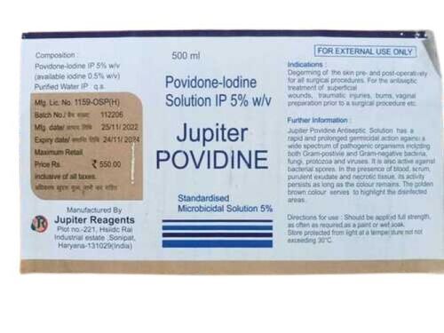 Composition: 5% Betadine Povidone Iodine Solution, Packaging Size