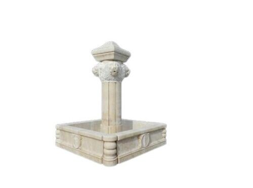 White Makrana Marble Garden Fountain