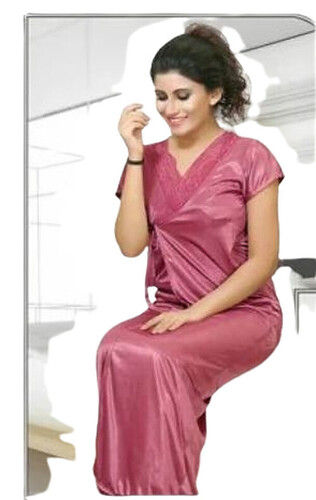 Skin Friendliness Ladies Silk Nighty