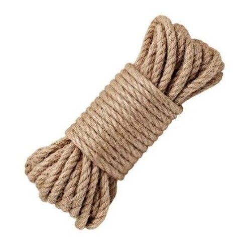 Brown Color Round Shape Jute Rope For Industrial Use