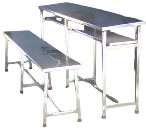 Polished Stainless Steel Desk