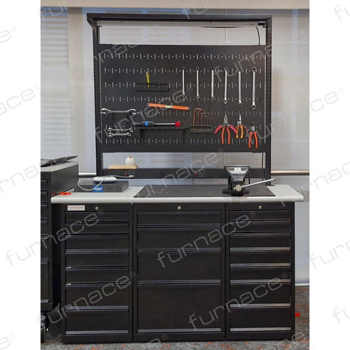 Heavy Duty Industrial Polished Metal Workbench