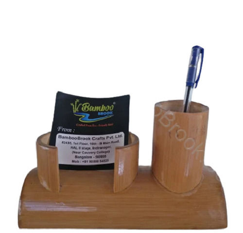 Tabletop Lightweight Eco-Friendly Rectangular Solid Wooden Pen Stand