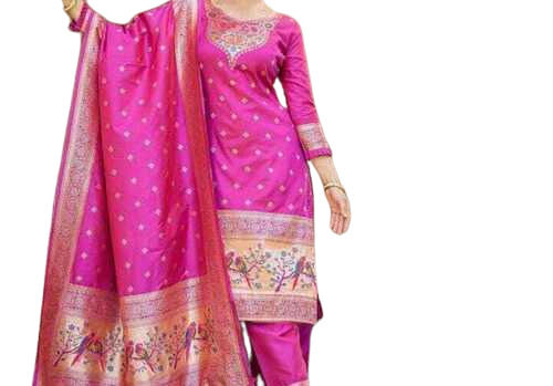 Designer Printed Banarasi Suit       