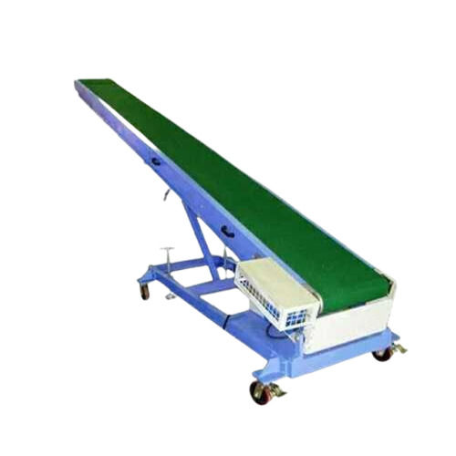 3 PHASE STEEL INCLINED FLAT BELT CONVEYOR 440 VOLT