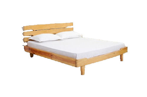 Double Bed - Standard Size, Brown Wood, Polished Finish | Easy to Install, Heavy-Duty, Portable, Easy to Clean, Handmade Indian Style