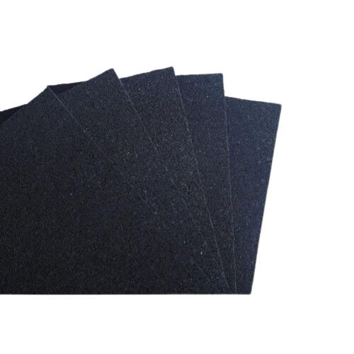 Acoustic Insulation - Foaming Rubber, Lightweight, Fine Finished, Durable, Rectangular, Plain Pattern, Very Good Quality, New Condition, Black Color