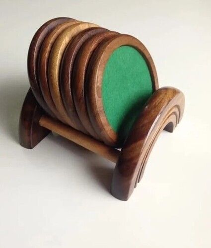 Polished Wooden Coaster