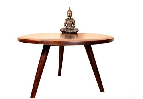 Round Wooden Center Table For Home Use