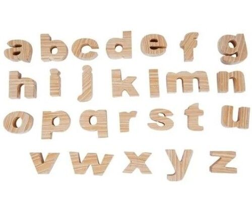 Standard Brown Teak Wood Alphabet Letter, For Home