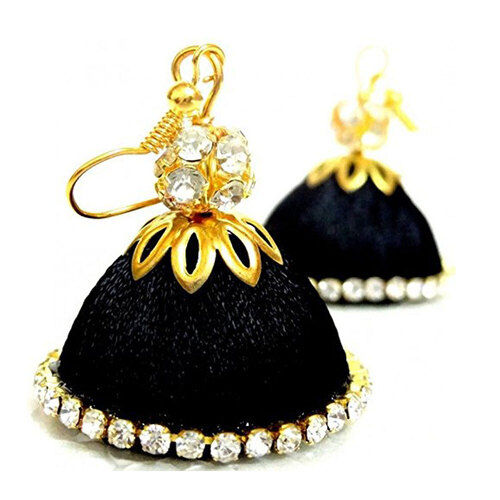 Trendy And Unique Party Wear Light Weighted Skin-Friendly Designer Silk Thread Earrings