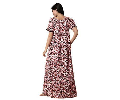 Ladies Casual Wear Cotton Printed Nighty